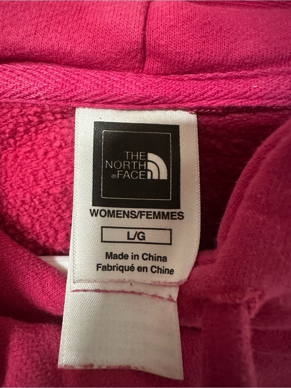 The North Face Women's Pink Camo Logo Hoodie Sweatshirt - Picture 7 of 7